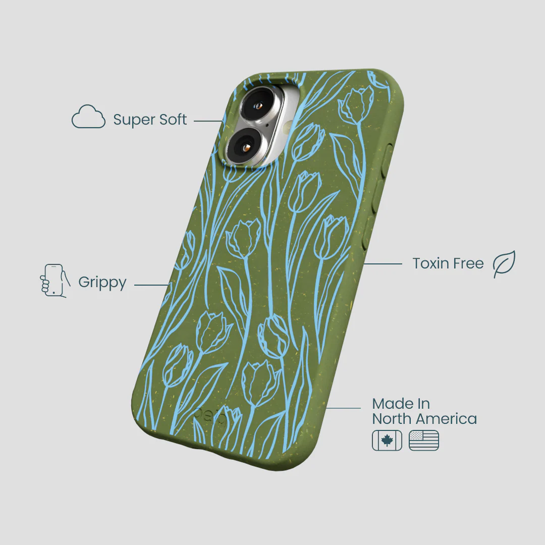 Forest Floor Tulip Dreams iPhone 16 Case - Image 4