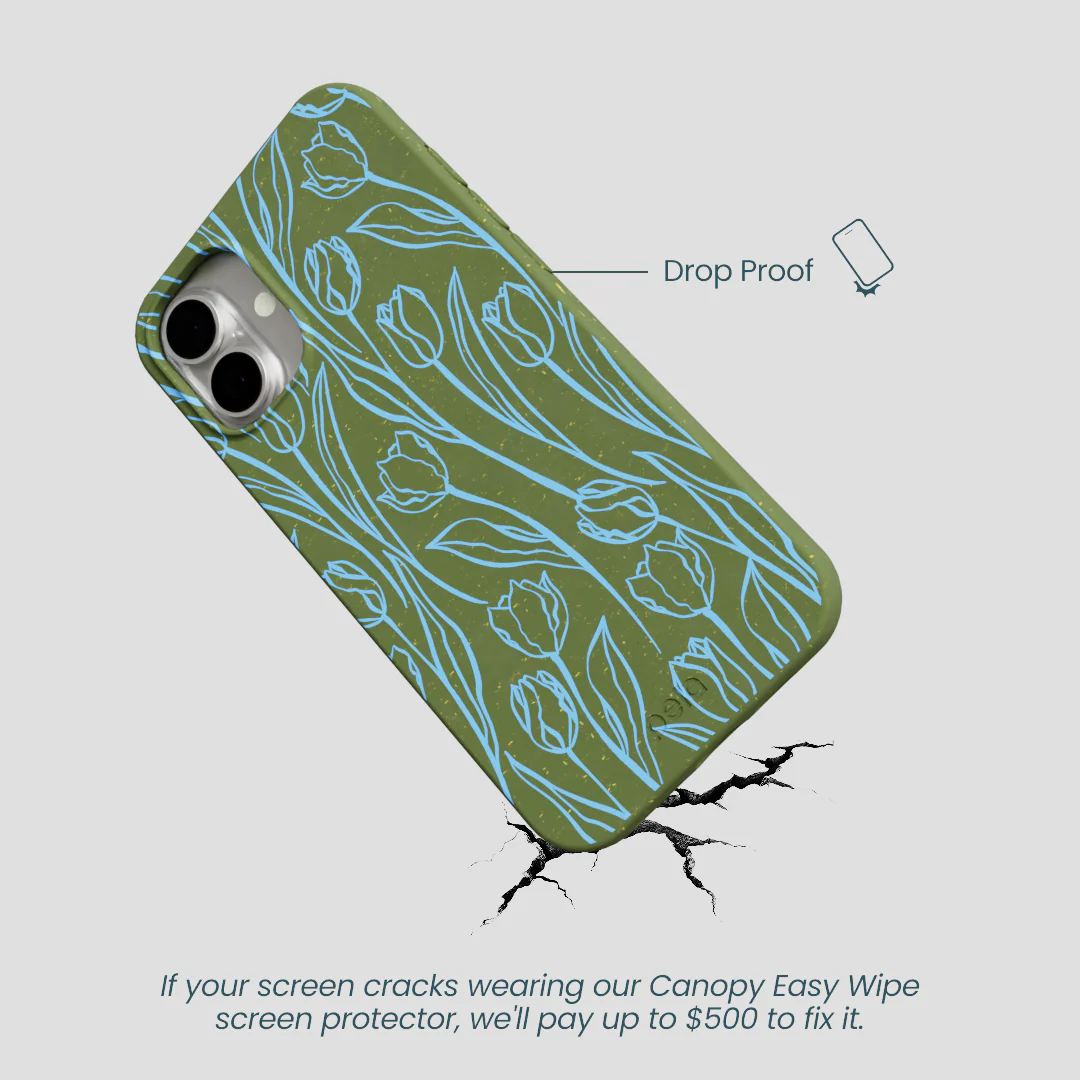 Forest Floor Tulip Dreams iPhone 16 Plus Case - Image 5