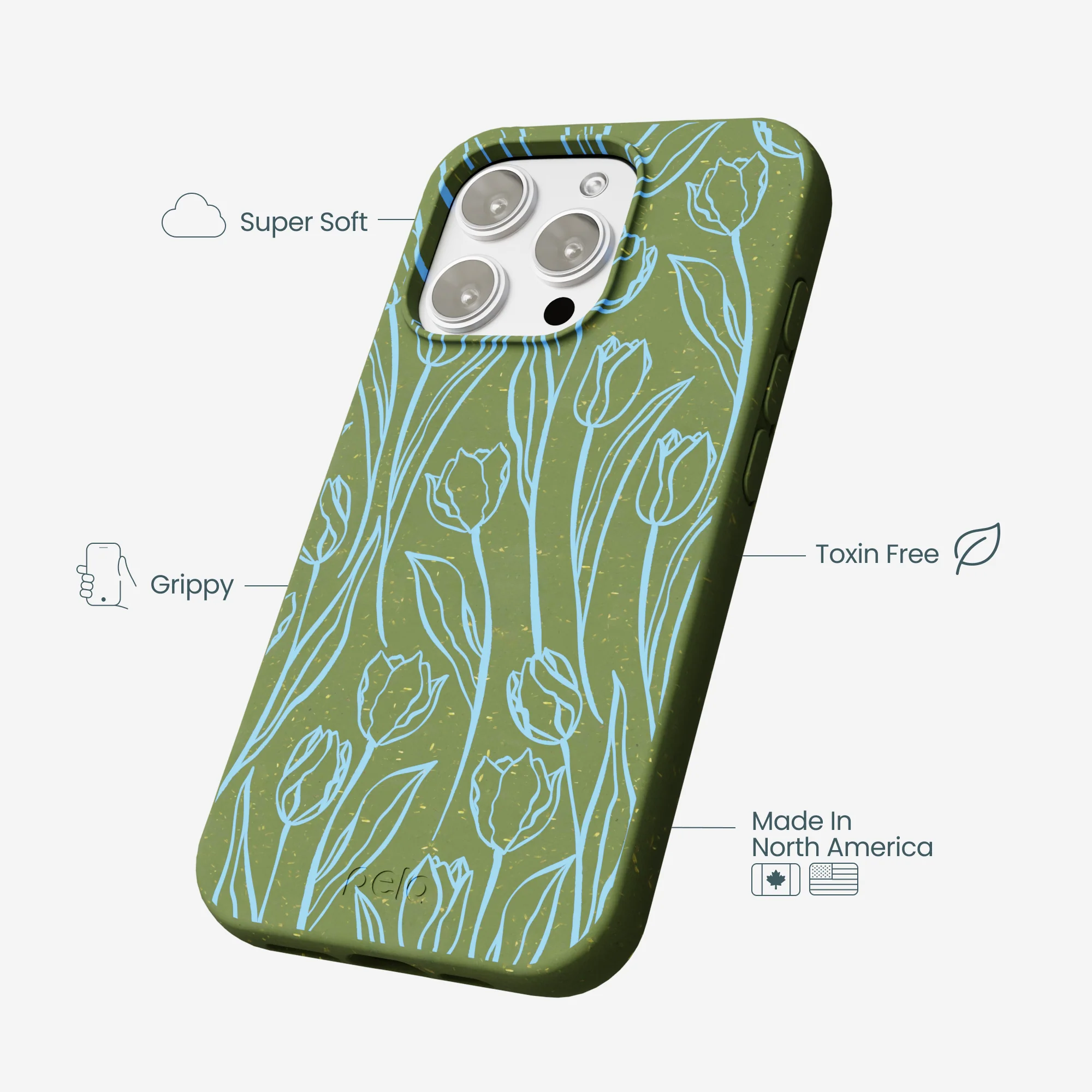 Forest Floor Tulip Dreams iPhone 16 Pro Max Case - Image 4