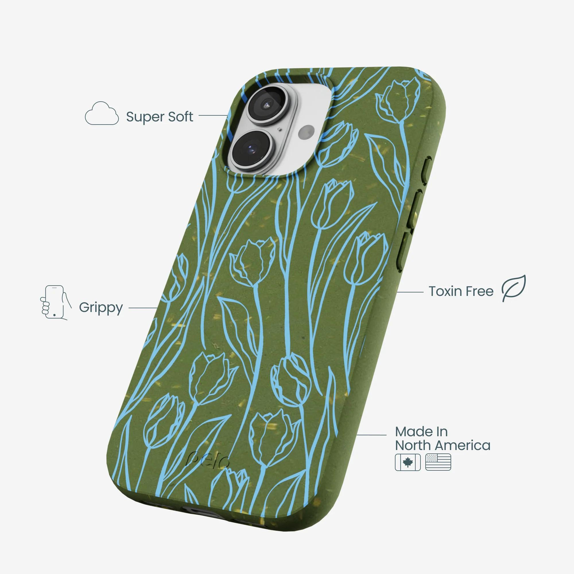 Forest Floor Tulip Dreams iPhone 17 Case - Image 4