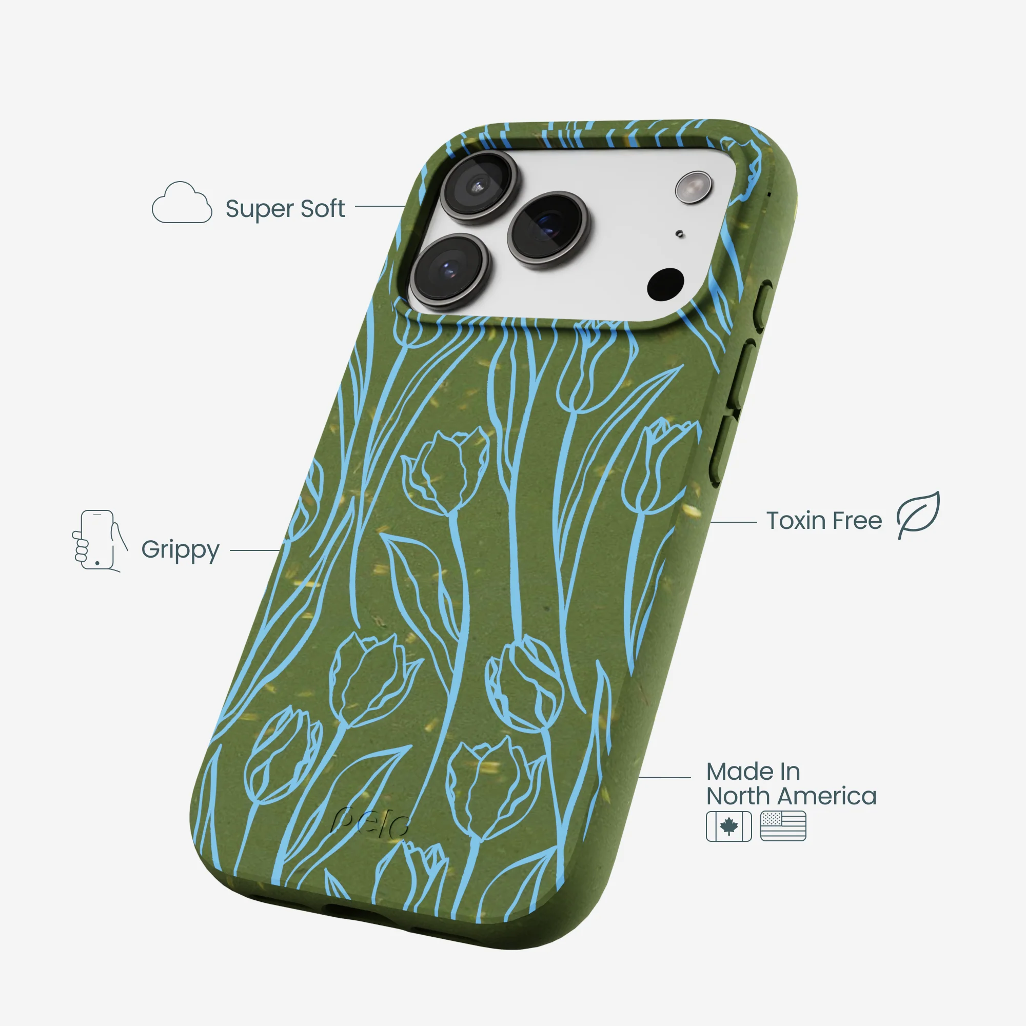 Forest Floor Tulip Dreams iPhone 17 Pro Case - Image 4