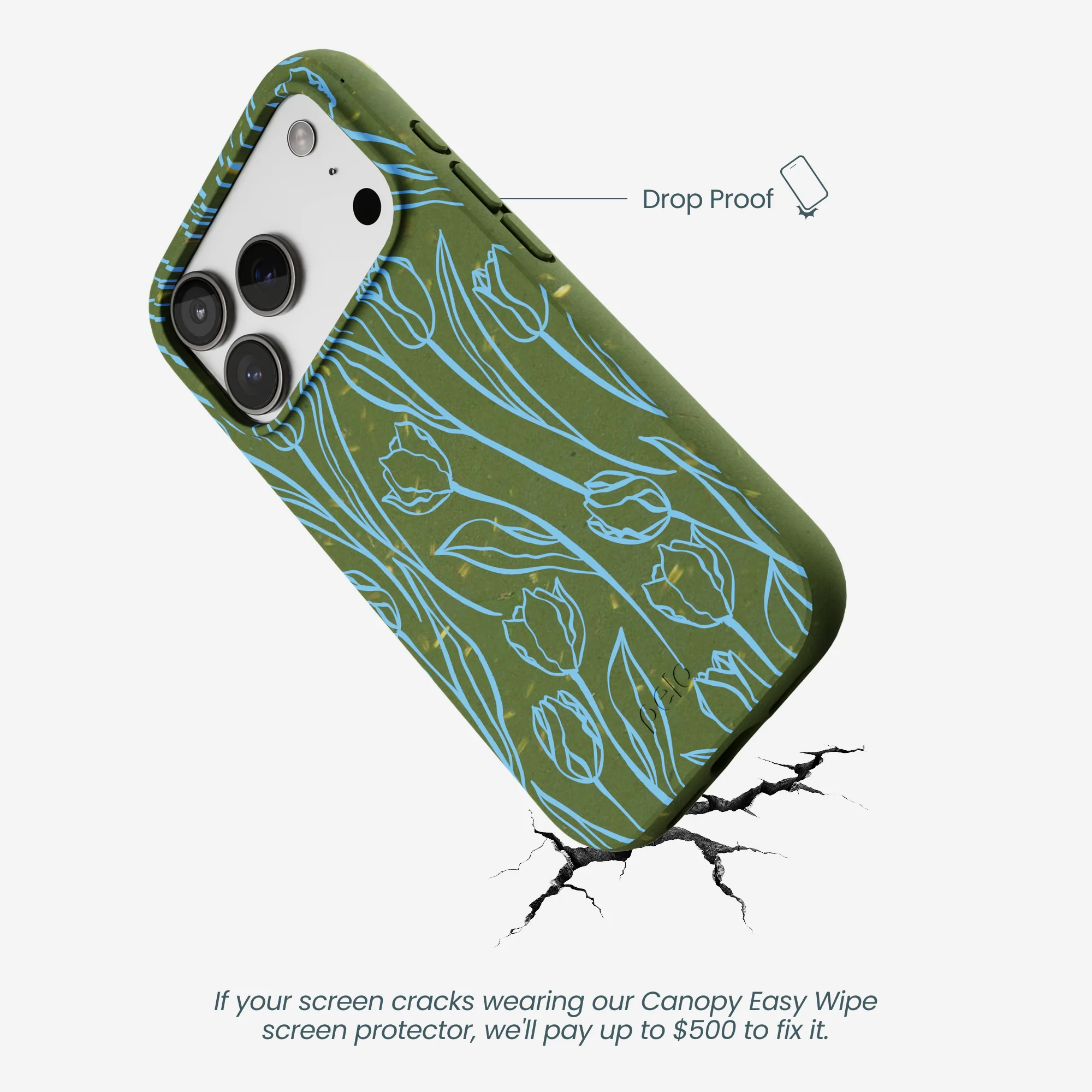 Forest Floor Tulip Dreams iPhone 17 Pro Case - Image 5