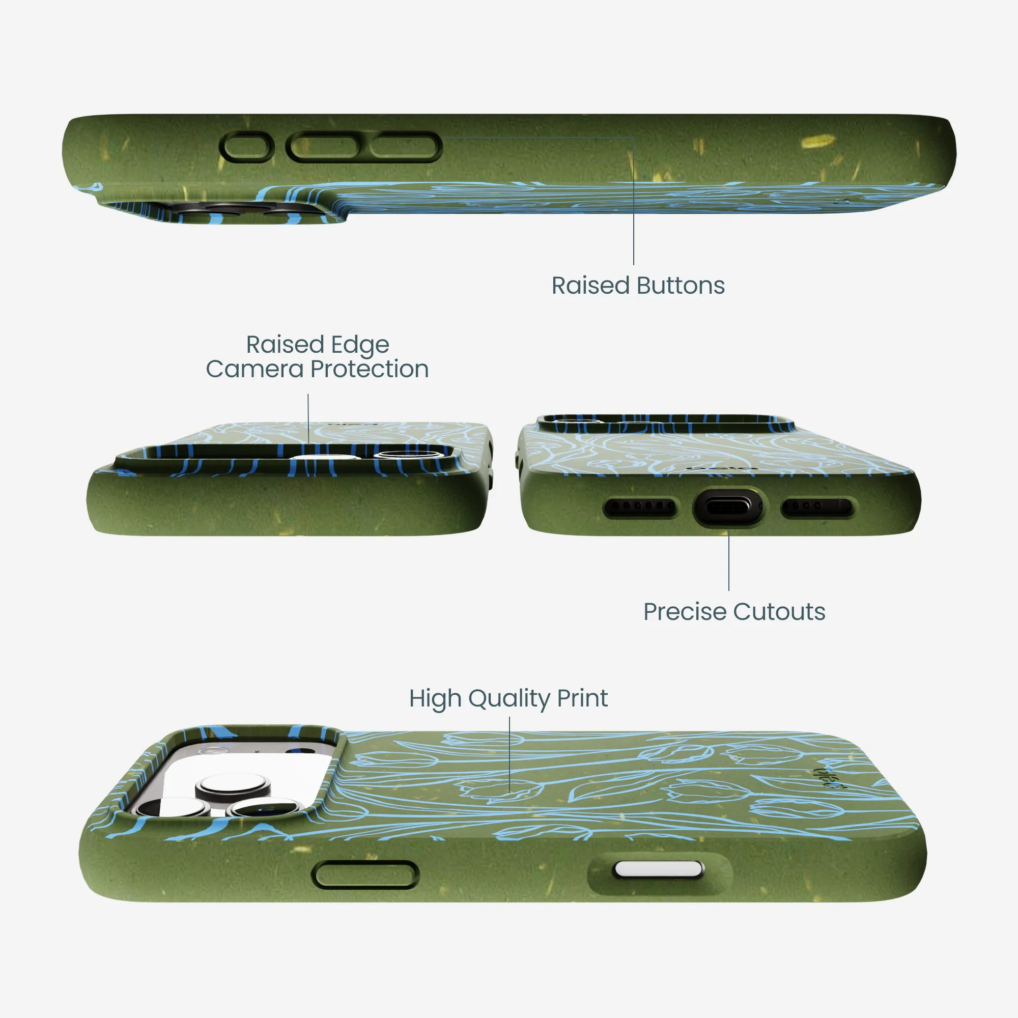 Forest Floor Tulip Dreams iPhone 17 Pro Max Case - Image 3