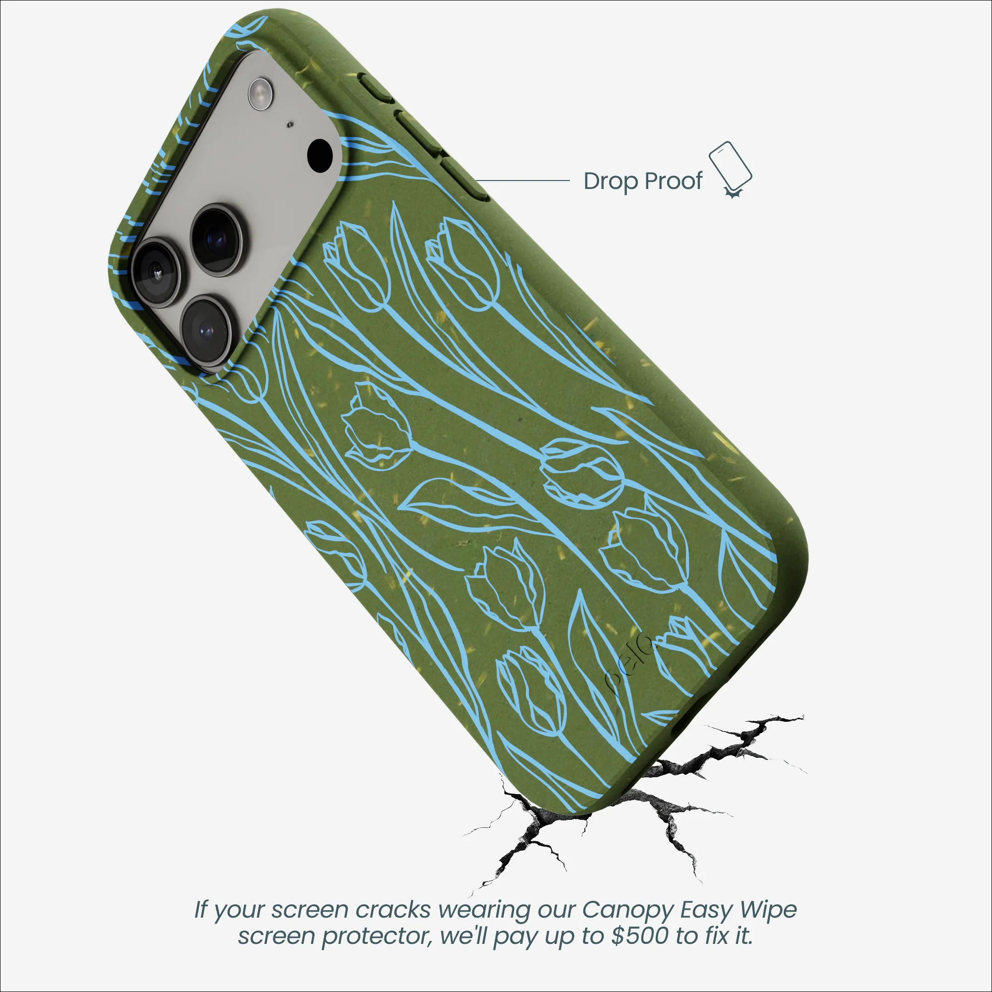 Forest Floor Tulip Dreams iPhone 17 Pro Max Case - Image 5