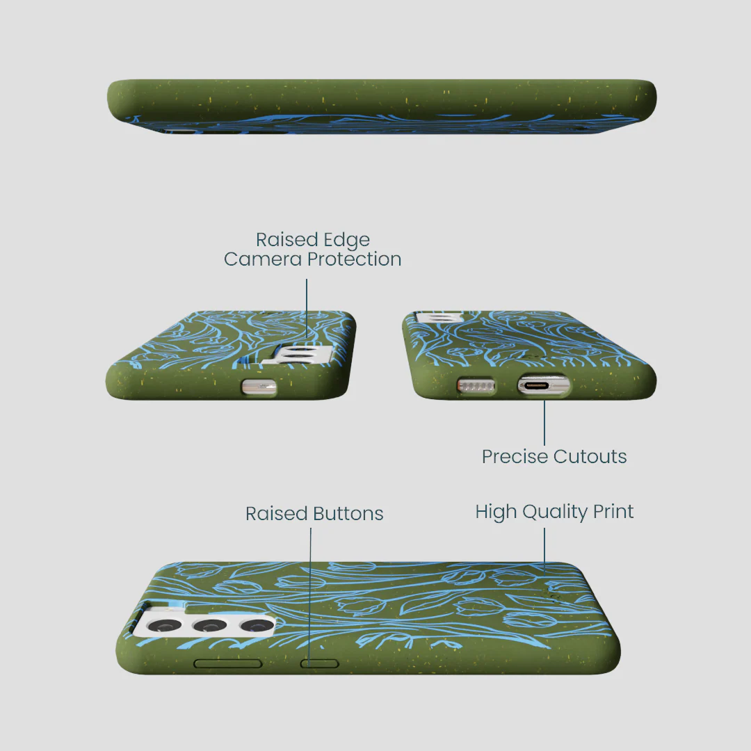 Forest Floor Tulip Dreams Samsung Galaxy S21 Case - Image 3
