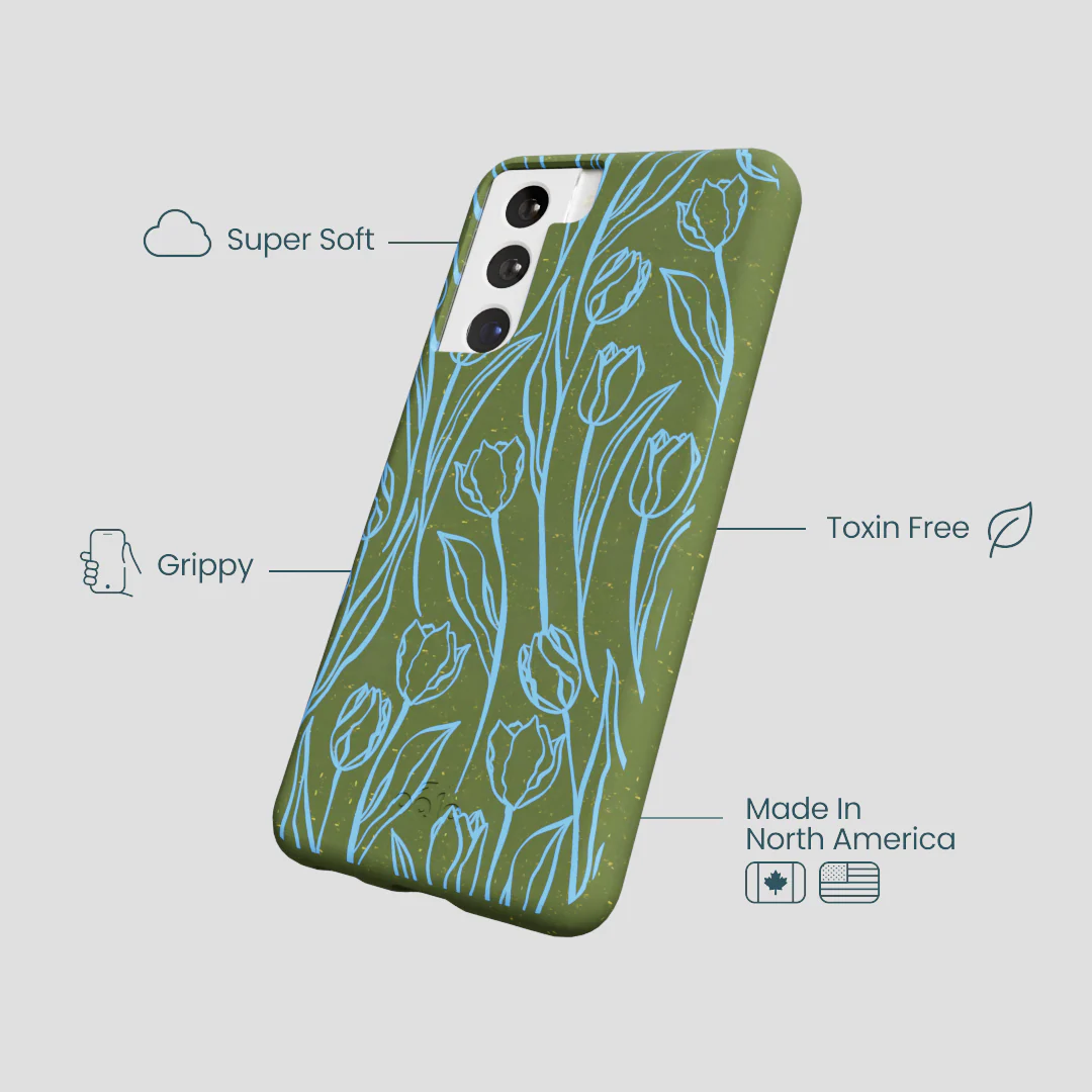 Forest Floor Tulip Dreams Samsung Galaxy S21 Case - Image 4