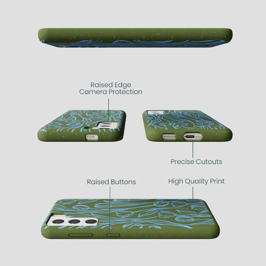 Forest Floor Tulip Dreams Samsung Galaxy S22 Case - Image 3