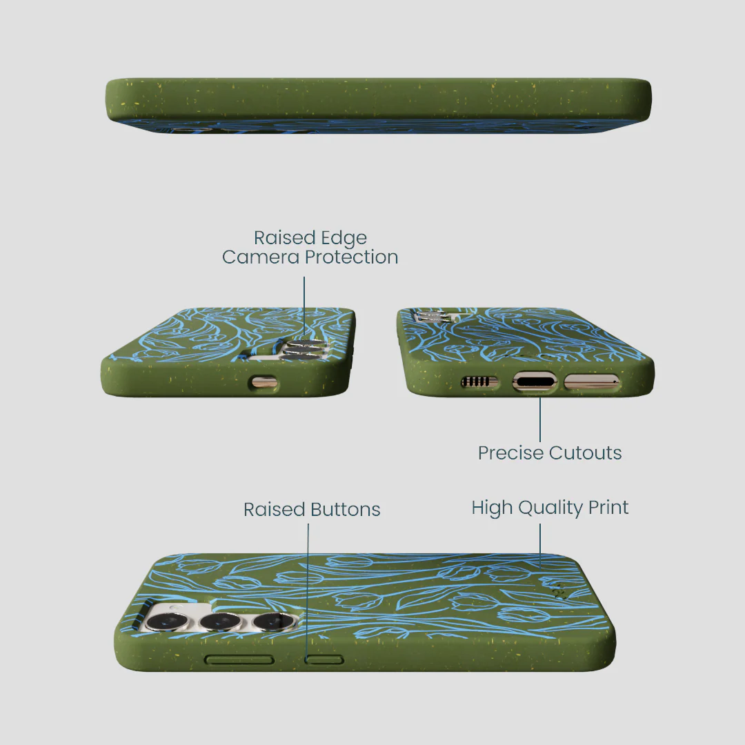 Forest Floor Tulip Dreams Samsung Galaxy S23 Case - Image 3