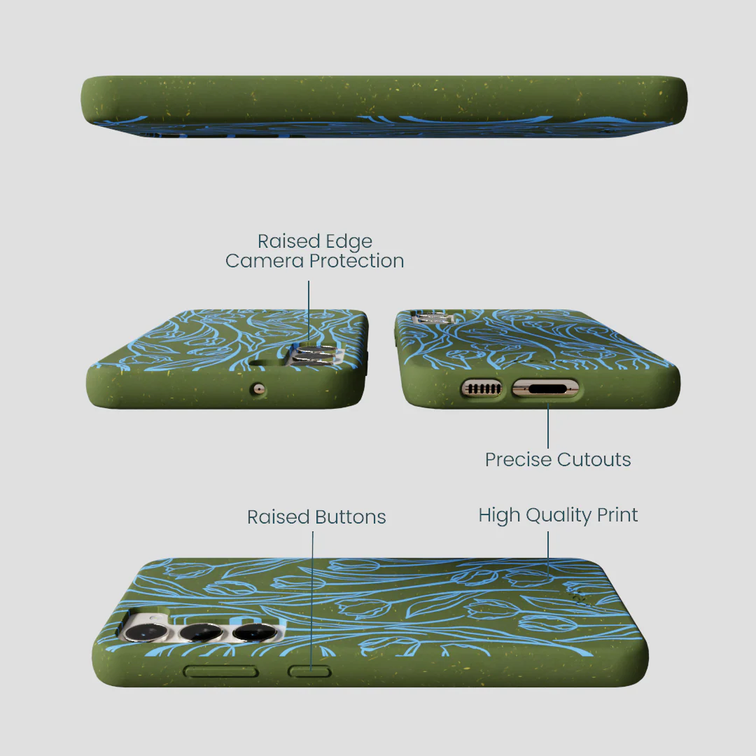 Forest Floor Tulip Dreams Samsung Galaxy S23+(Plus) Case - Image 3
