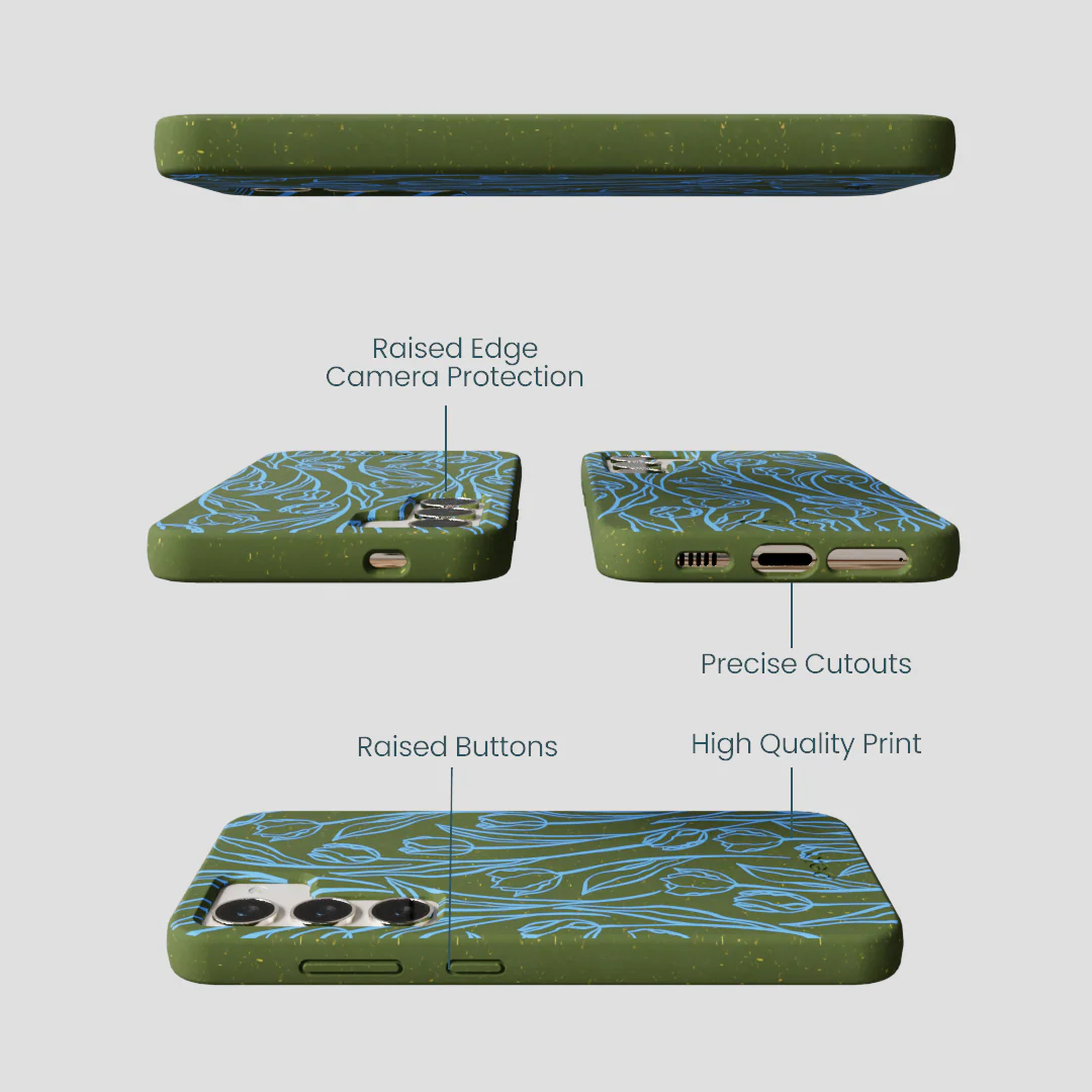 Forest Floor Tulip Dreams Samsung Galaxy S24 Case - Image 3
