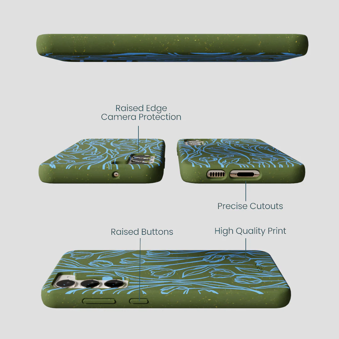 Forest Floor Tulip Dreams Samsung Galaxy S24+(Plus) Case - Image 3