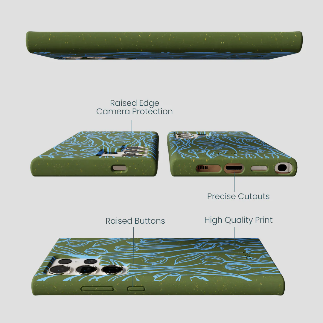 Forest Floor Tulip Dreams Samsung Galaxy S24 Ultra Case - Image 3