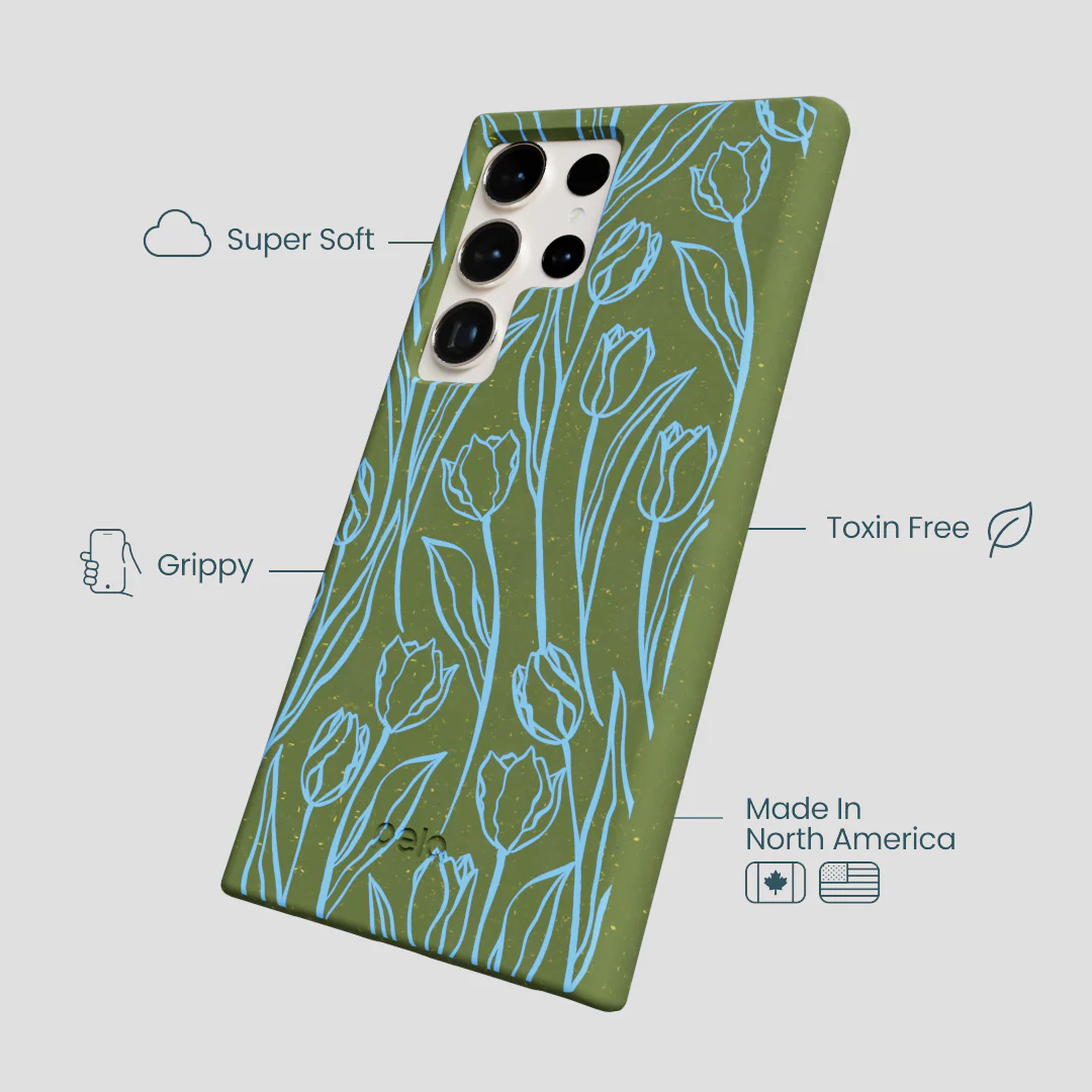 Forest Floor Tulip Dreams Samsung Galaxy S24 Ultra Case - Image 4