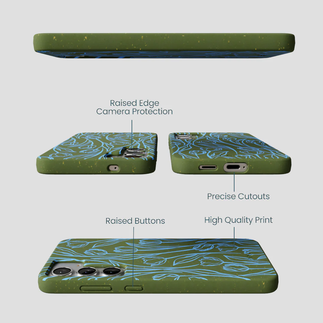 Forest Floor Tulip Dreams Samsung Galaxy S25+(Plus) Case - Image 3