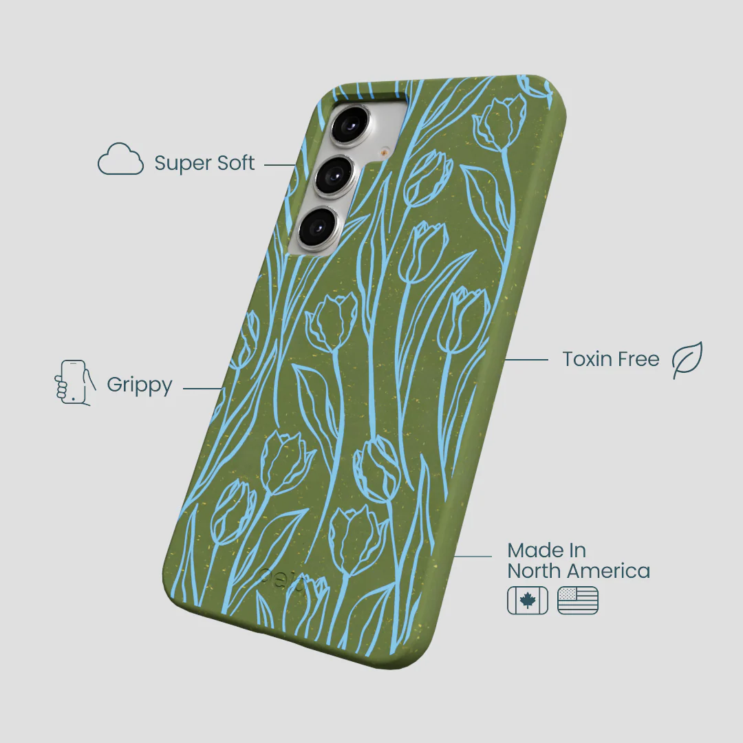 Forest Floor Tulip Dreams Samsung Galaxy S25+(Plus) Case - Image 4