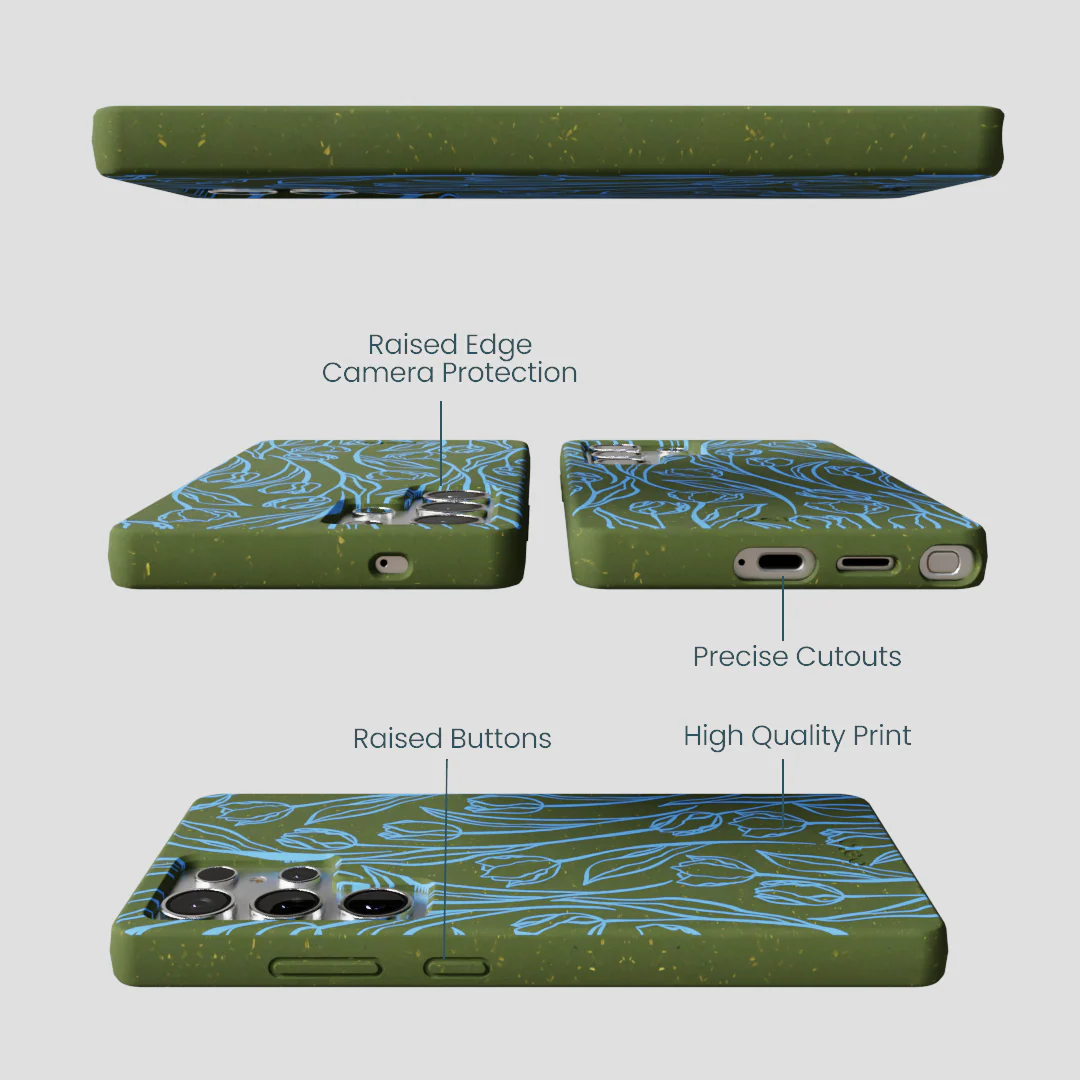 Forest Floor Tulip Dreams Samsung Galaxy S25 Ultra Case - Image 3