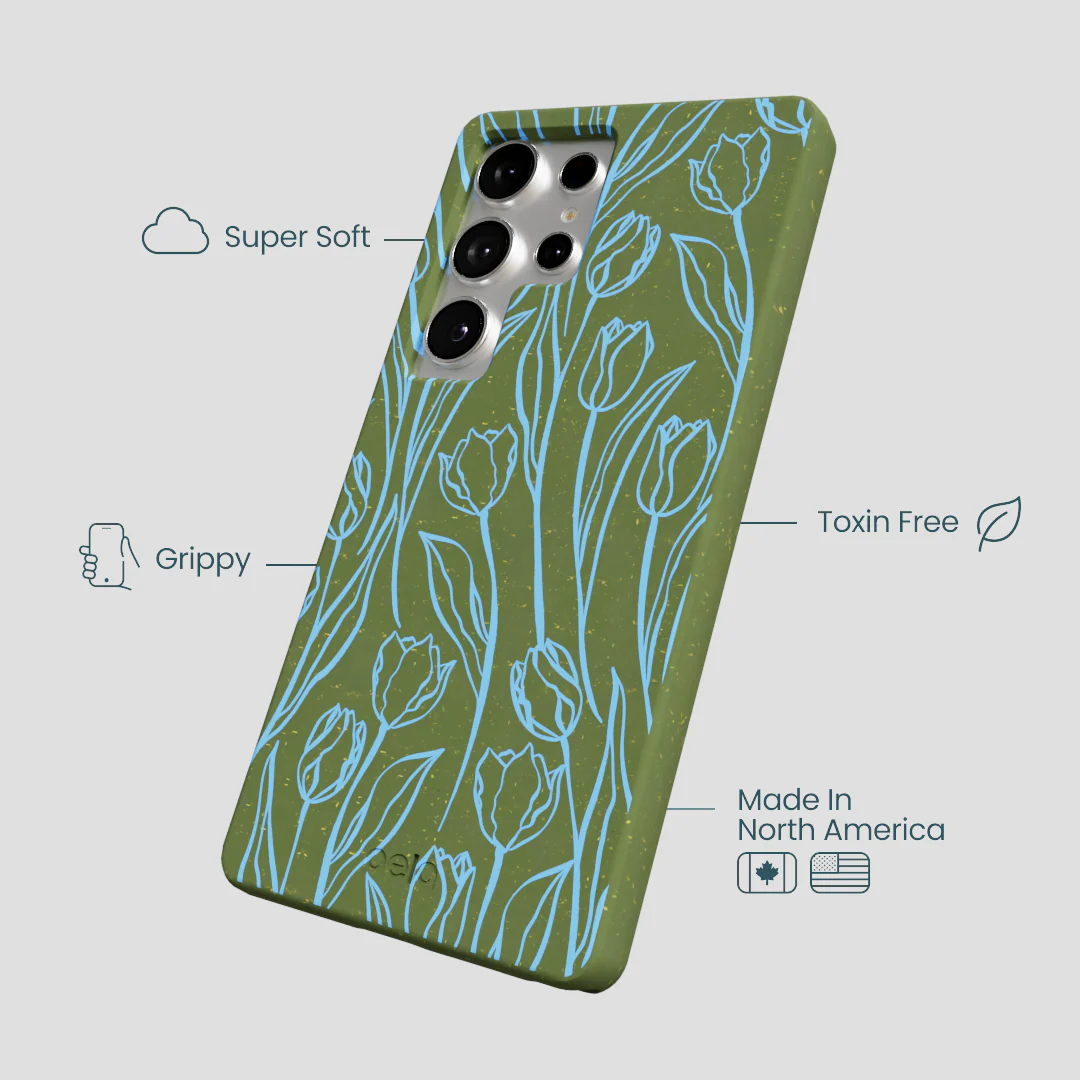 Forest Floor Tulip Dreams Samsung Galaxy S25 Ultra Case - Image 4