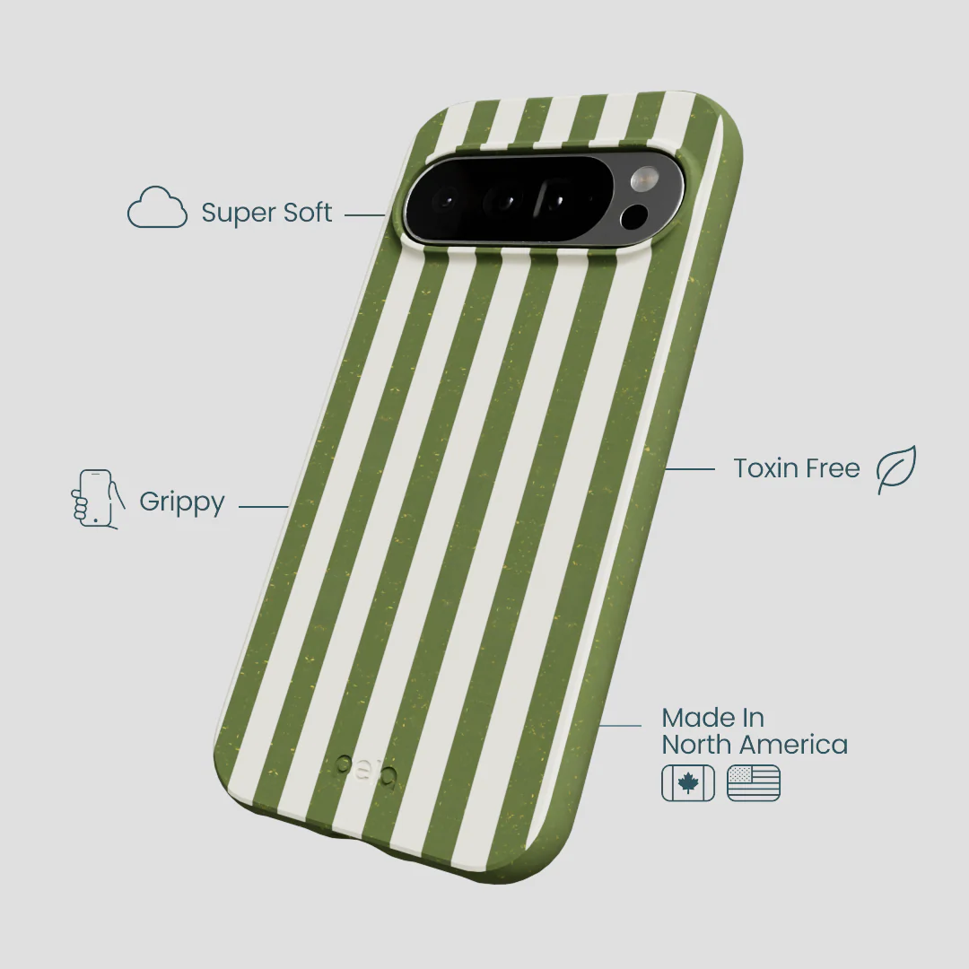 Forest Floor Vanilla Stripes Google Pixel 10 Pro XL Case - Image 4
