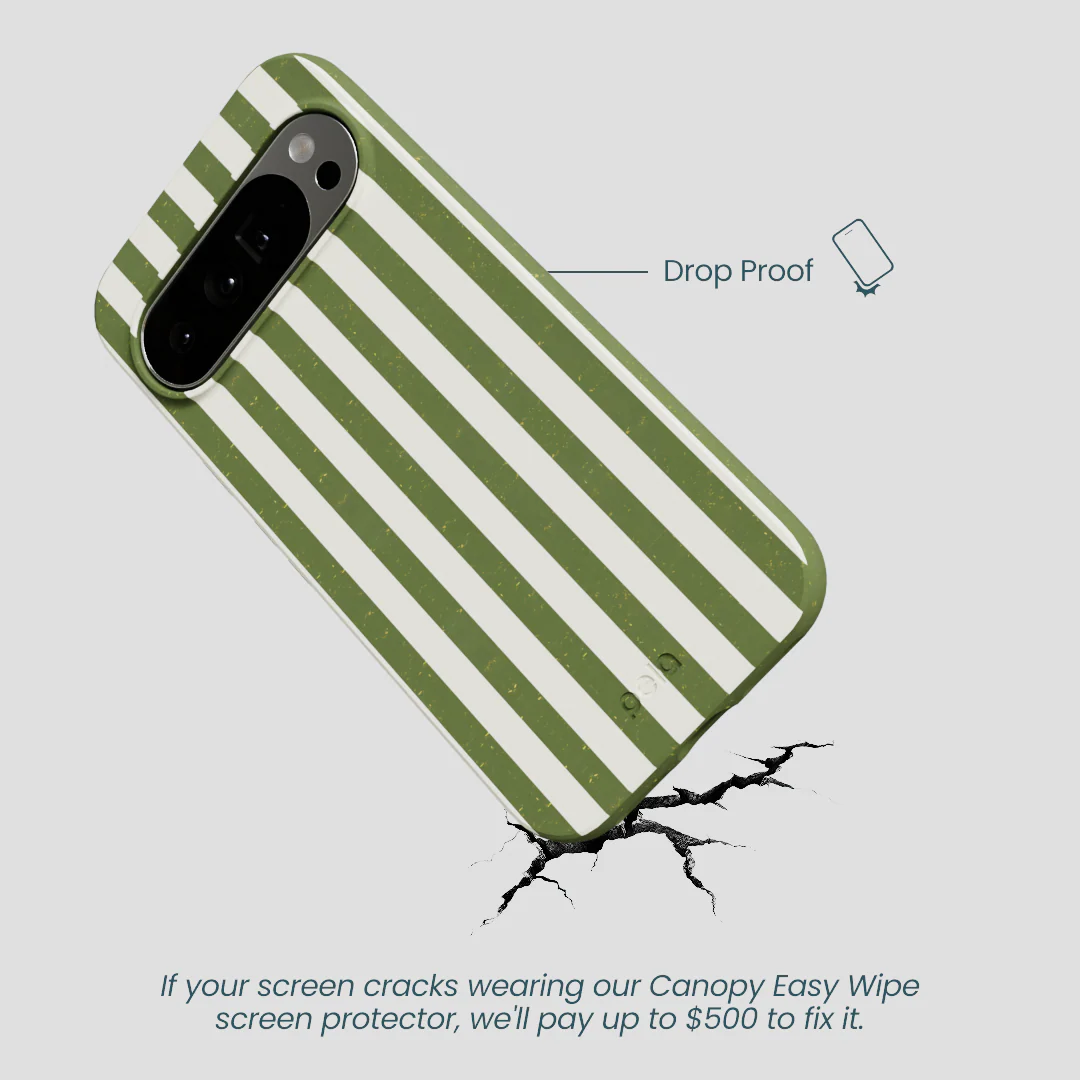Forest Floor Vanilla Stripes Google Pixel 10 Pro XL Case - Image 5