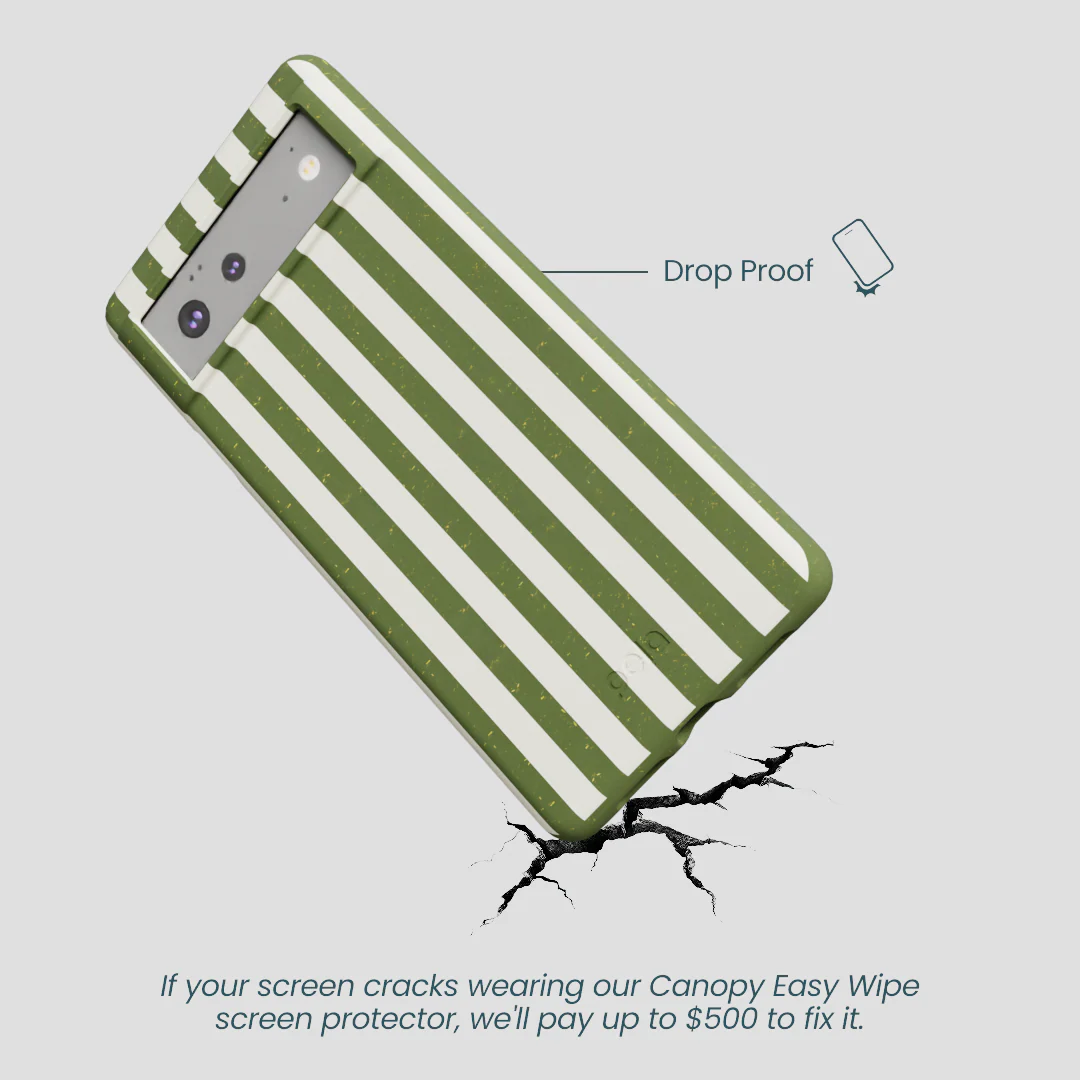 Forest Floor Vanilla Stripes Google Pixel 6 Case - Image 5