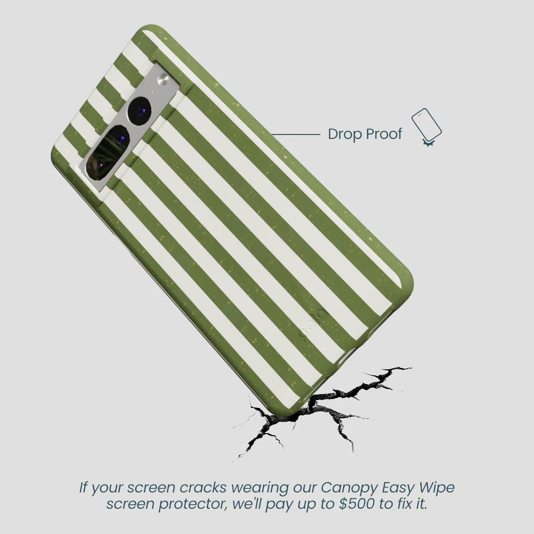 Forest Floor Vanilla Stripes Google Pixel 7 Pro Case - Image 5