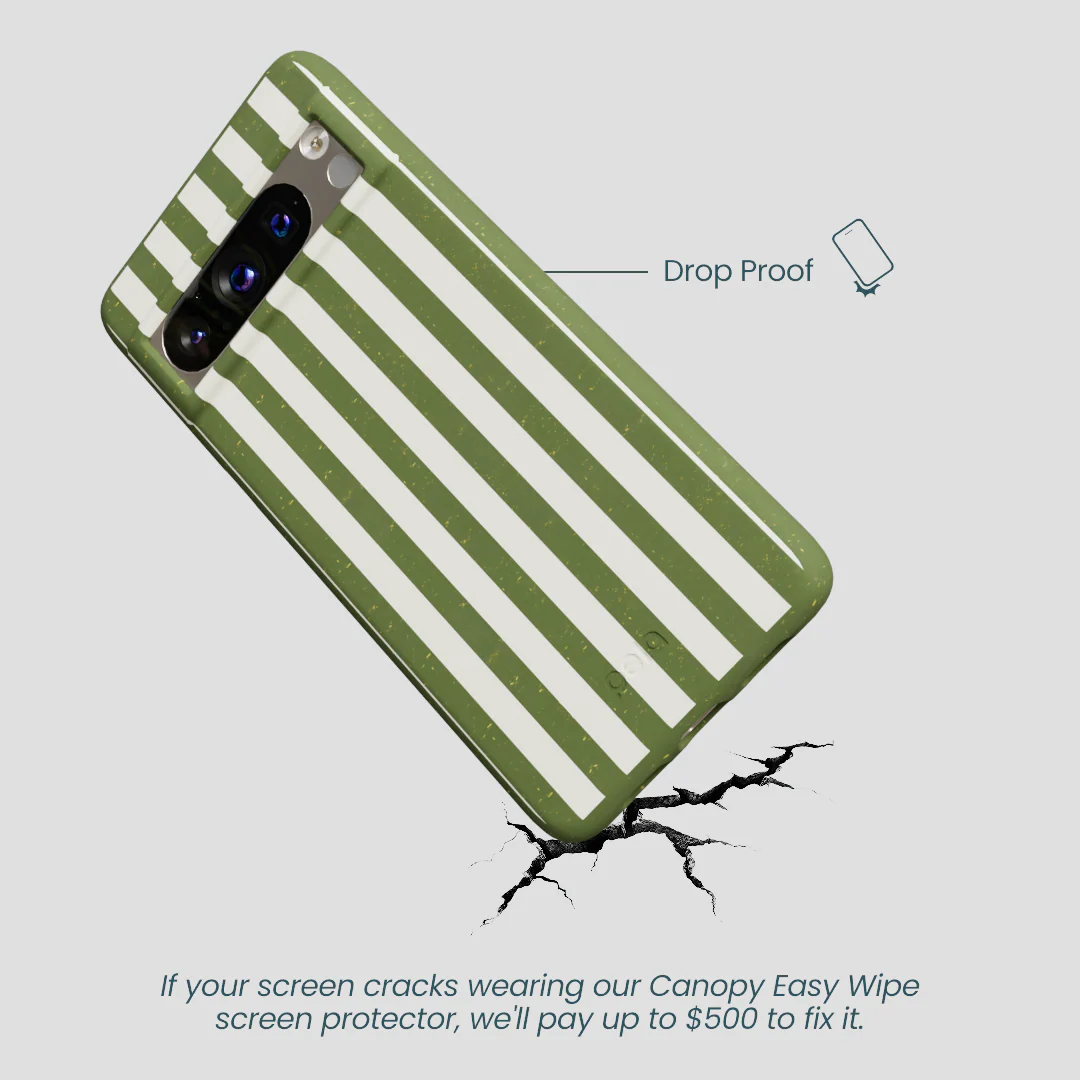 Forest Floor Vanilla Stripes Google Pixel 8 Pro Case - Image 5