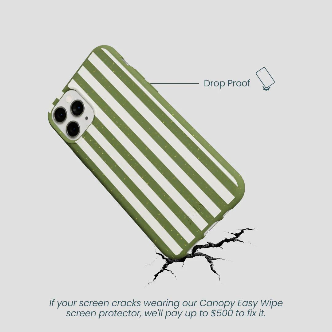 Forest Floor Vanilla Stripes iPhone 11 Pro Case - Image 5