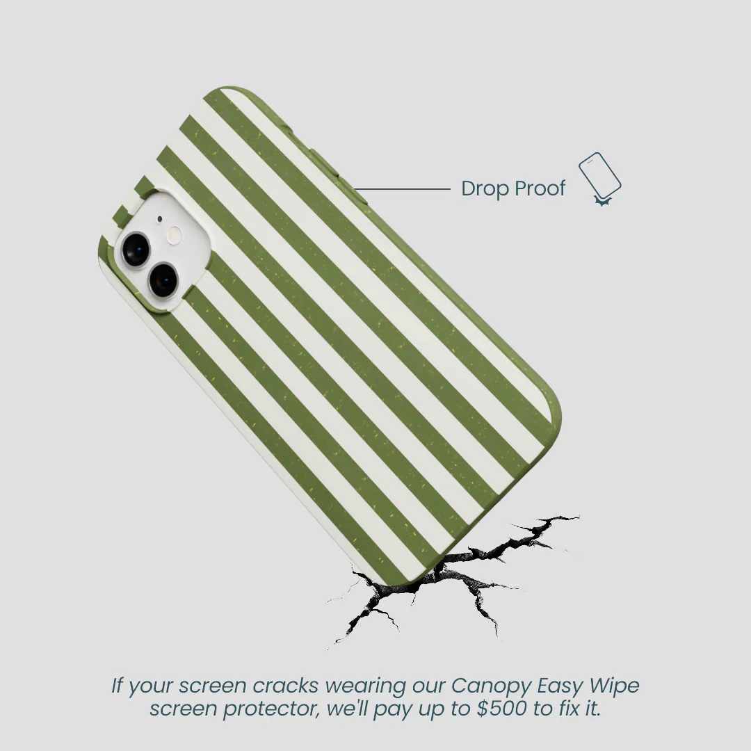 Forest Floor Vanilla Stripes iPhone 12/ iPhone 12 Pro Case - Image 5