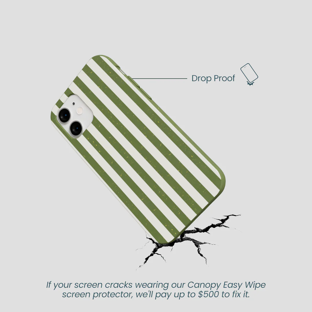 Forest Floor Vanilla Stripes iPhone 12 Mini Case - Image 5
