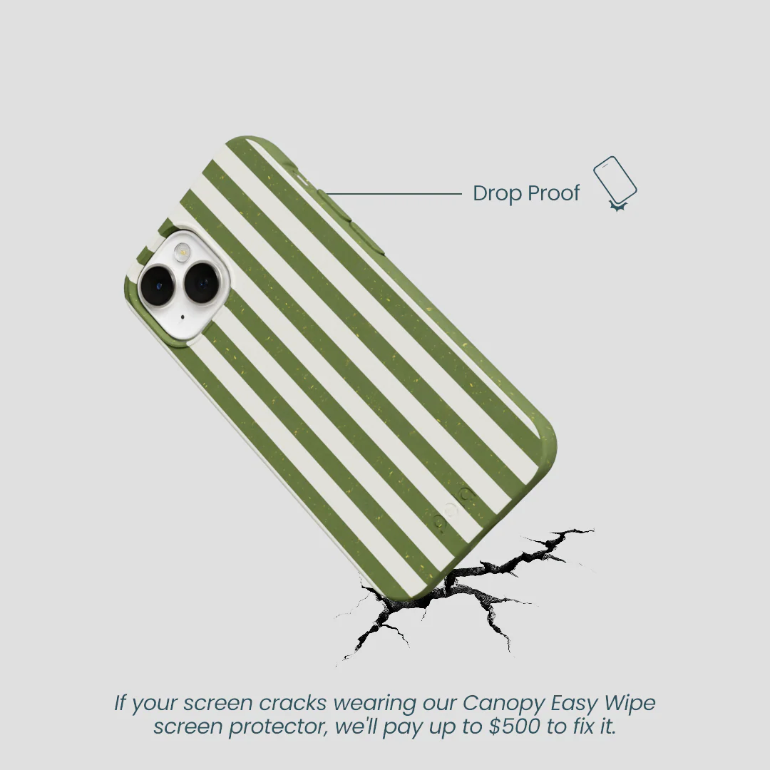 Forest Floor Vanilla Stripes iPhone 13 Mini Case - Image 5