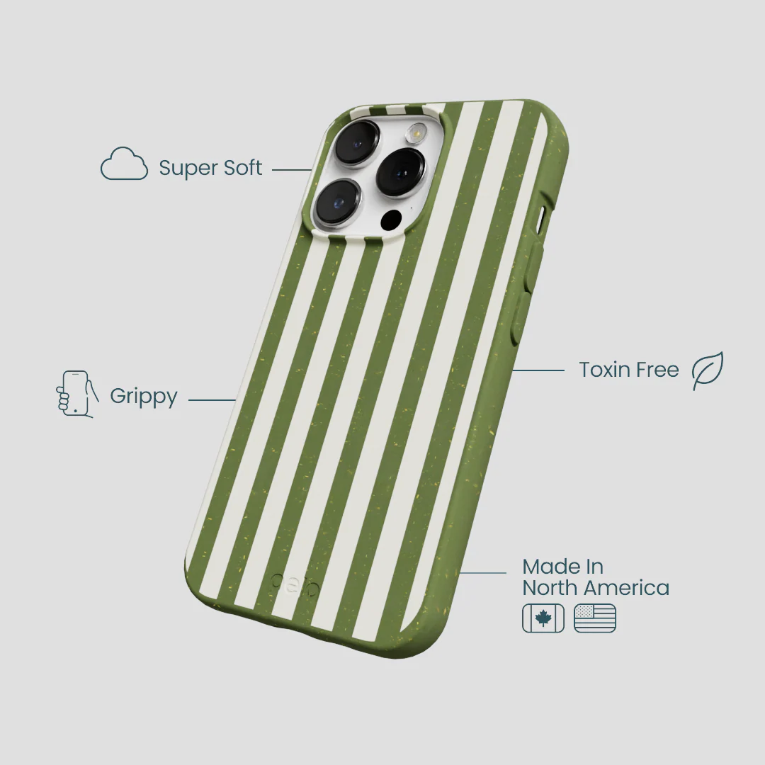 Forest Floor Vanilla Stripes iPhone 13 Pro Case - Image 4