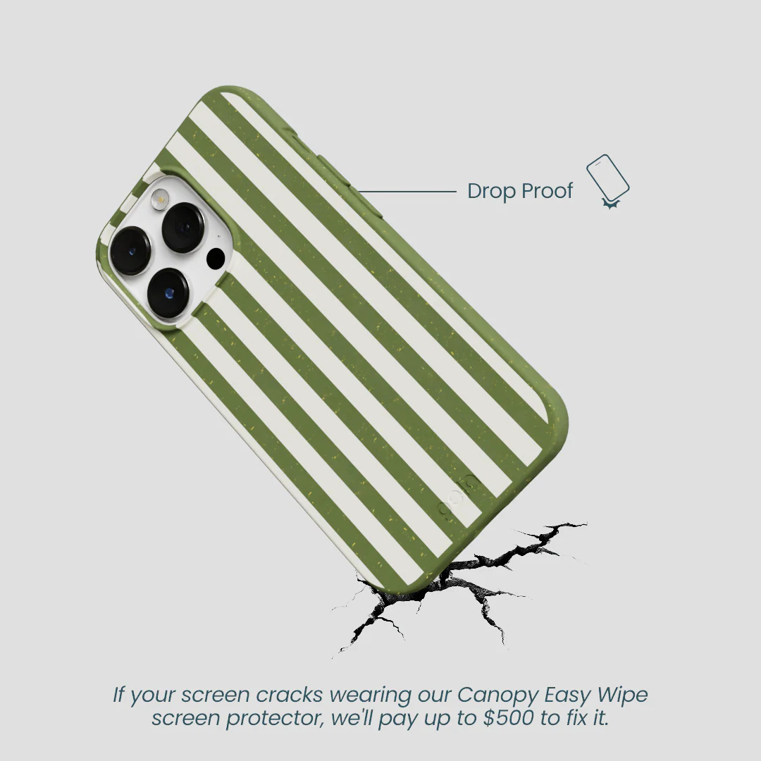 Forest Floor Vanilla Stripes iPhone 13 Pro Case - Image 5