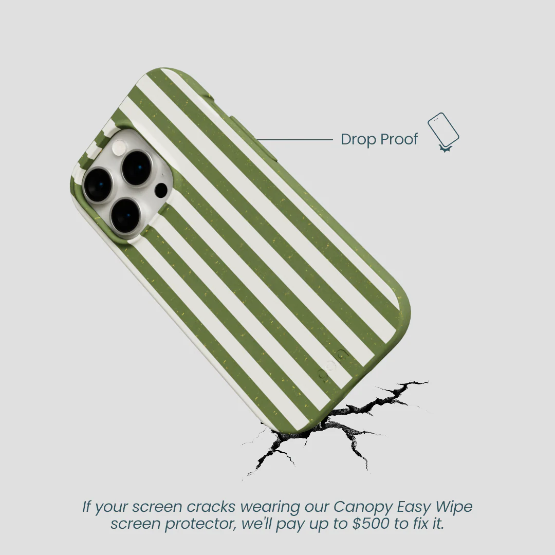 Forest Floor Vanilla Stripes iPhone 15 Pro Case - Image 5
