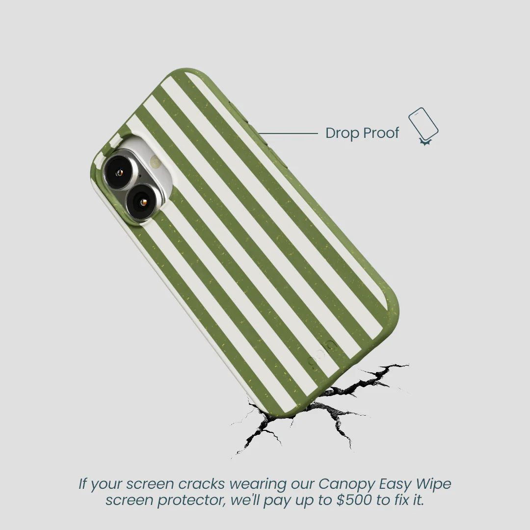 Forest Floor Vanilla Stripes iPhone 16 Case - Image 5