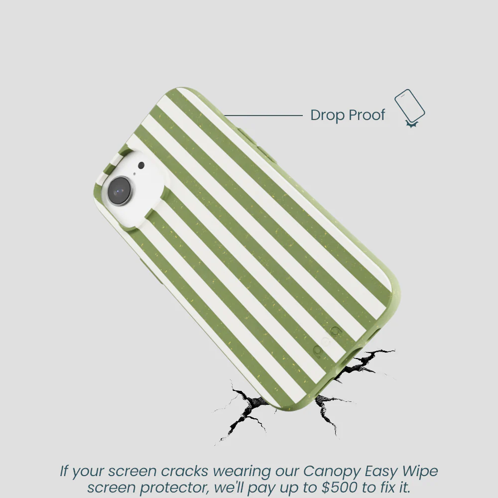 Forest Floor Vanilla Stripes iPhone 16e/17e Case - Image 5