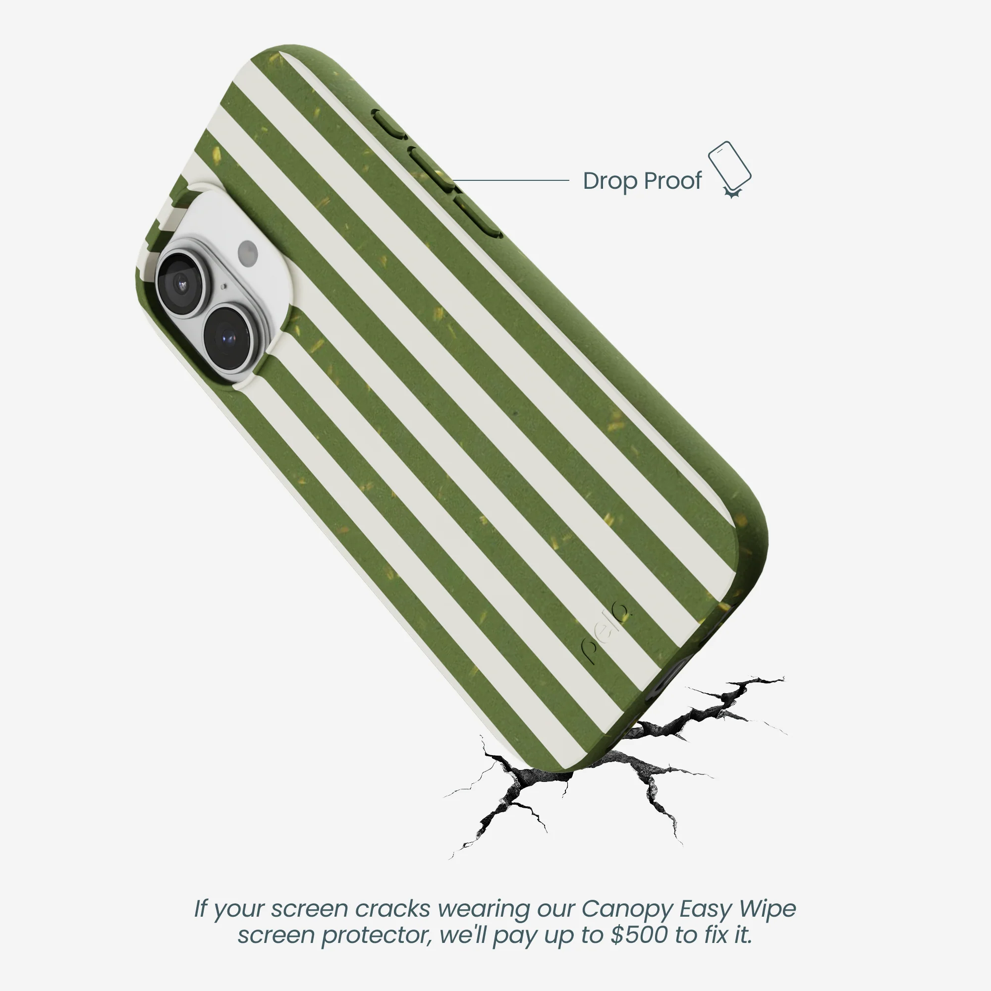 Forest Floor Vanilla Stripes iPhone 17 Case - Image 5