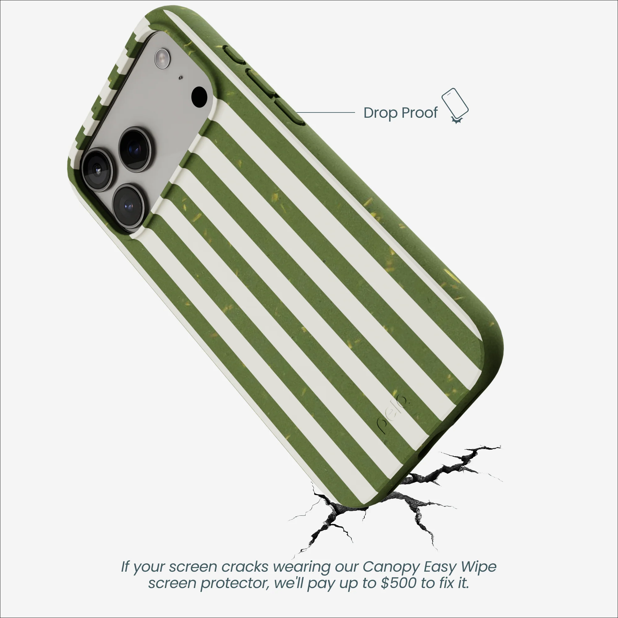 Forest Floor Vanilla Stripes iPhone 17 Pro Max Case - Image 5