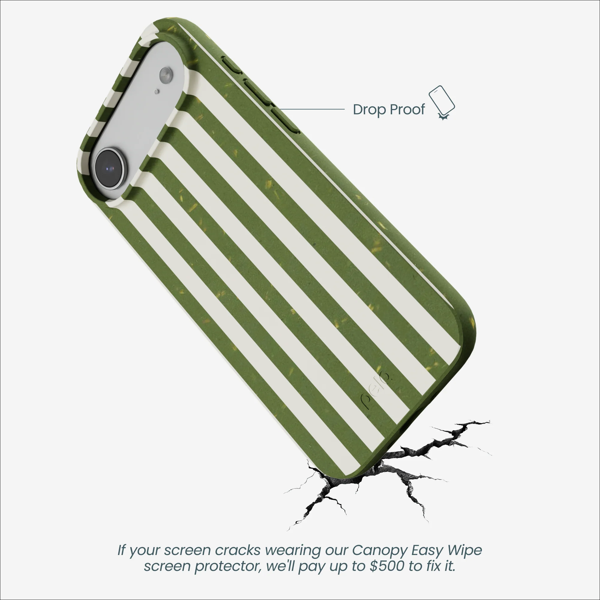 Forest Floor Vanilla Stripes iPhone Air Case - Image 5