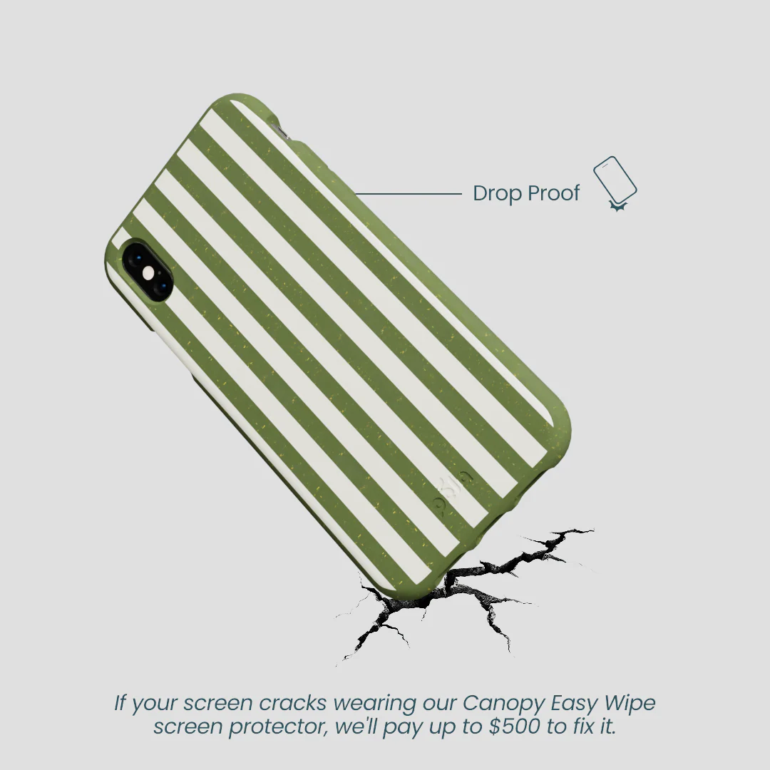 Forest Floor Vanilla Stripes iPhone XR Case - Image 5