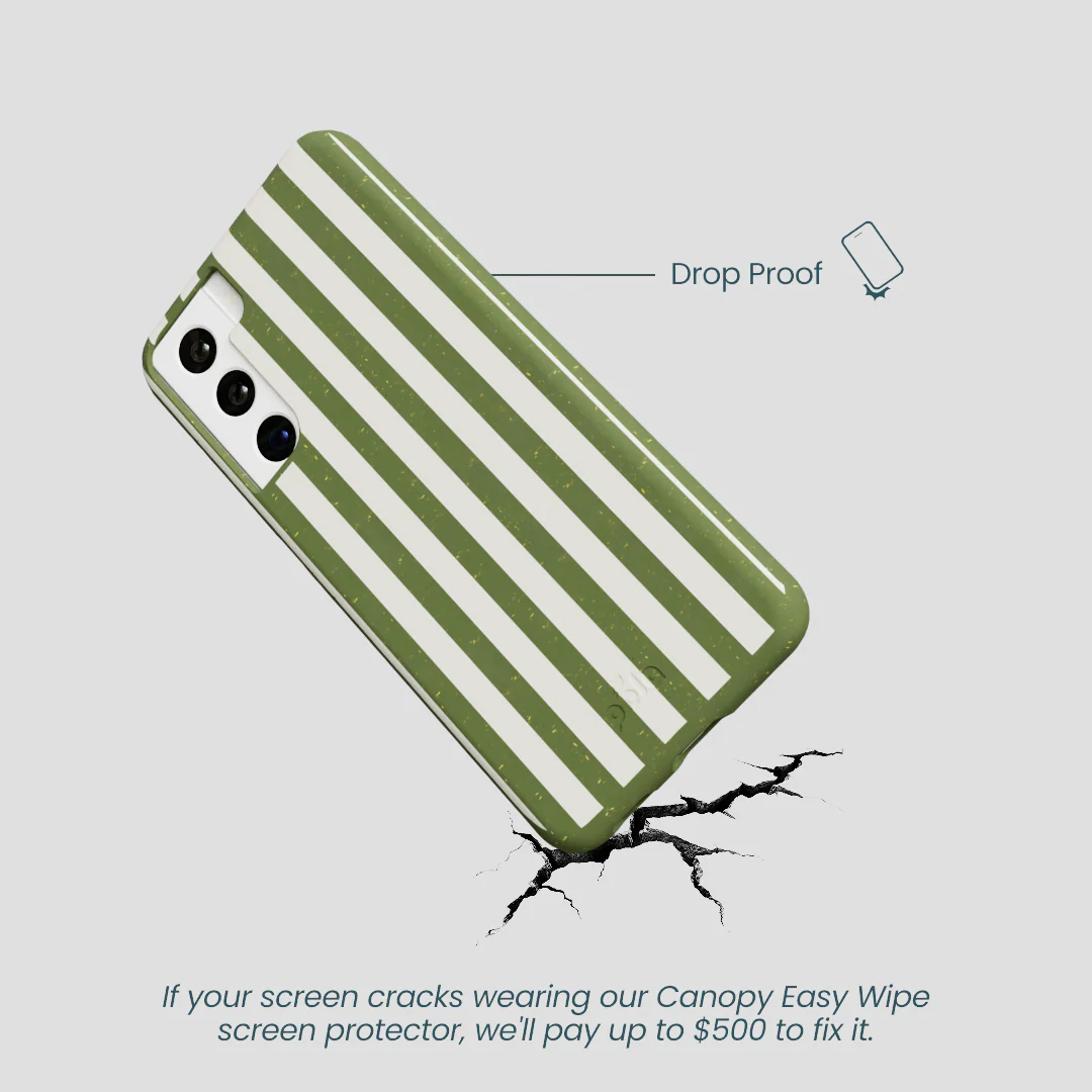Forest Floor Vanilla Stripes Samsung Galaxy S22 Case - Image 5