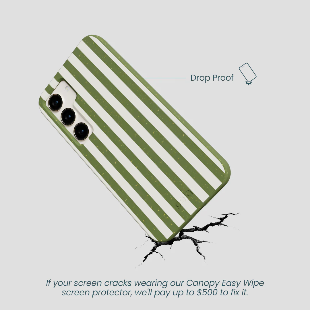Forest Floor Vanilla Stripes Samsung Galaxy S24 Case - Image 5