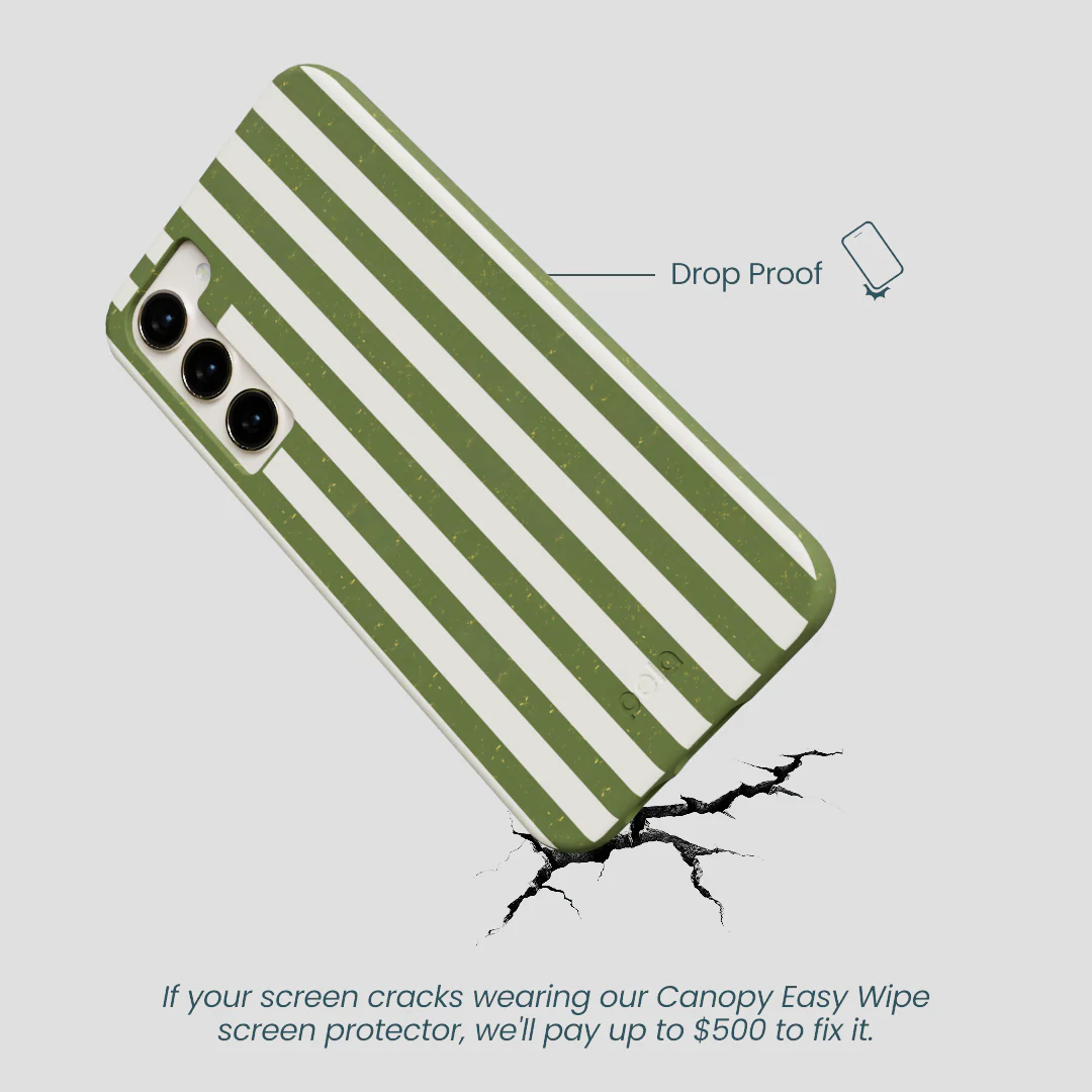 Forest Floor Vanilla Stripes Samsung Galaxy S24+(Plus) Case - Image 5