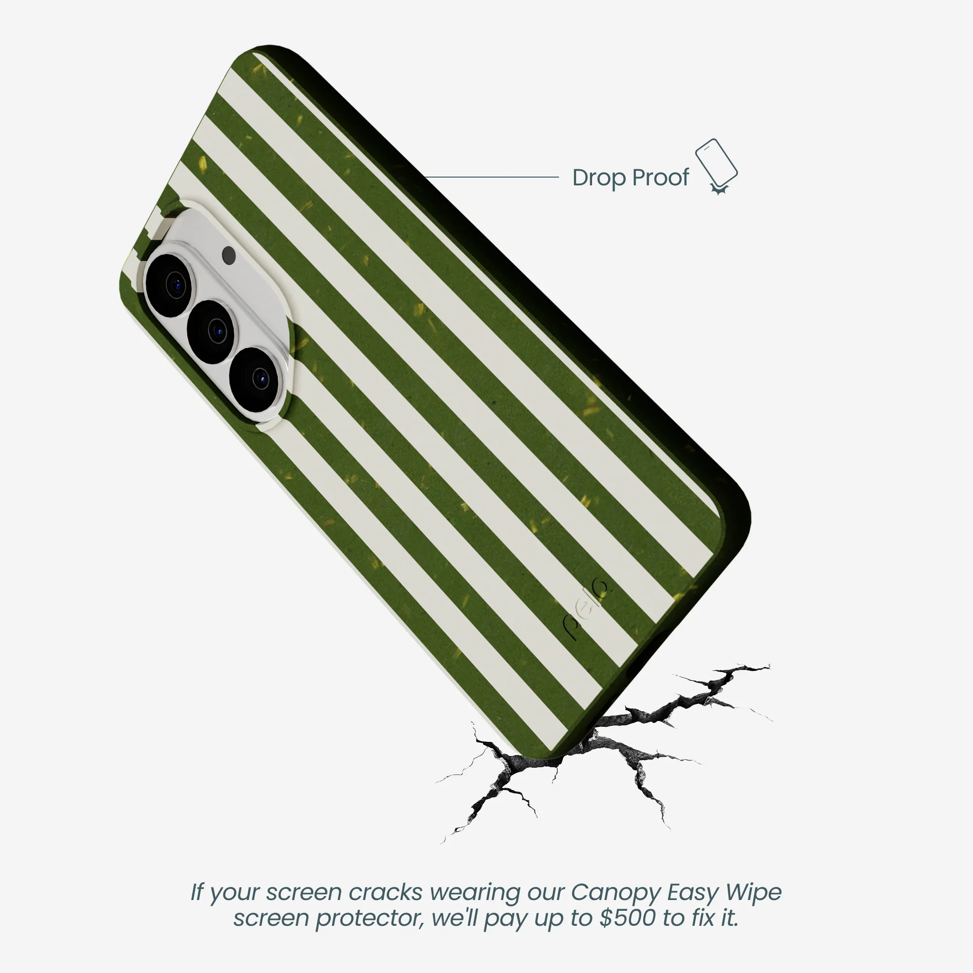 Forest Floor Vanilla Stripes Samsung Galaxy S26 Case - Image 5