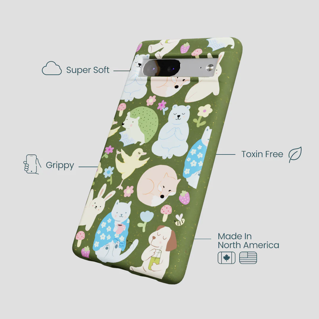 Forest Floor Wellness Creatures Google Pixel 7a Case - Image 4