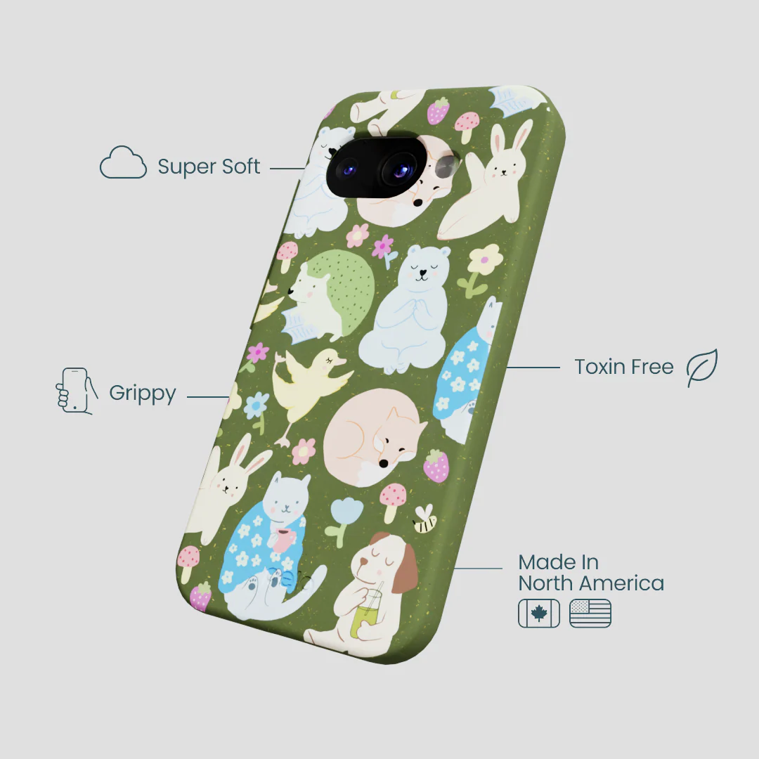 Forest Floor Wellness Creatures Google Pixel 9a Case - Image 4