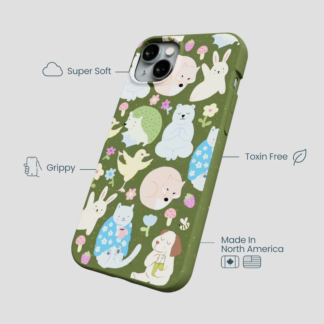 Forest Floor Wellness Creatures iPhone 14 Plus Case - Image 4