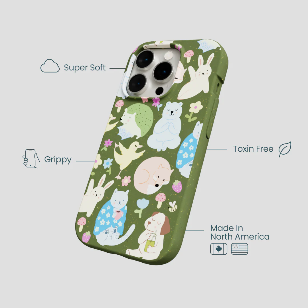 Forest Floor Wellness Creatures iPhone 15 Pro Case - Image 4