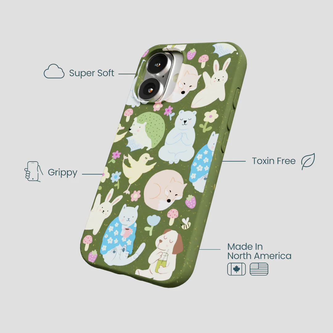 Forest Floor Wellness Creatures iPhone 16 Case - Image 4