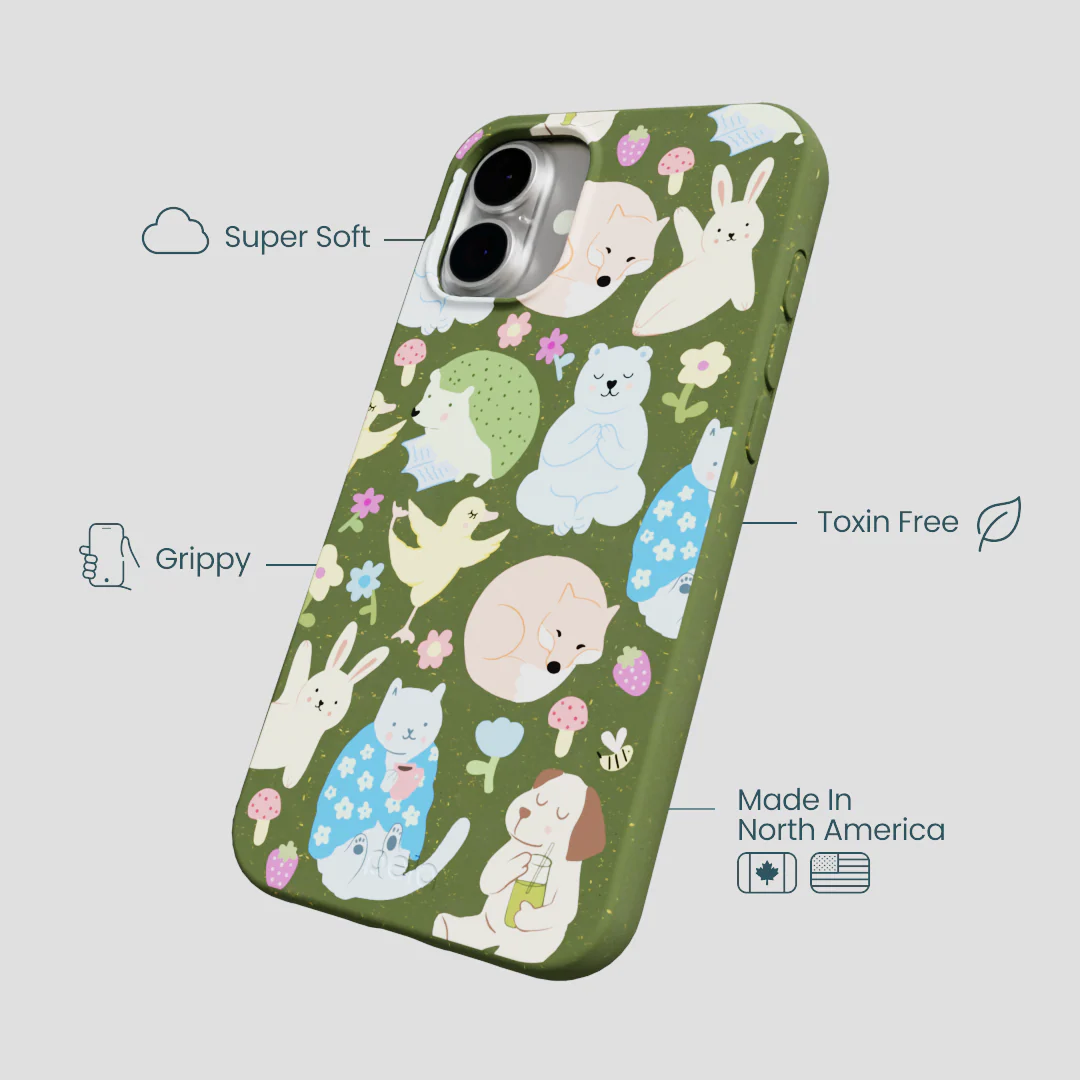 Forest Floor Wellness Creatures iPhone 16 Plus Case - Image 4