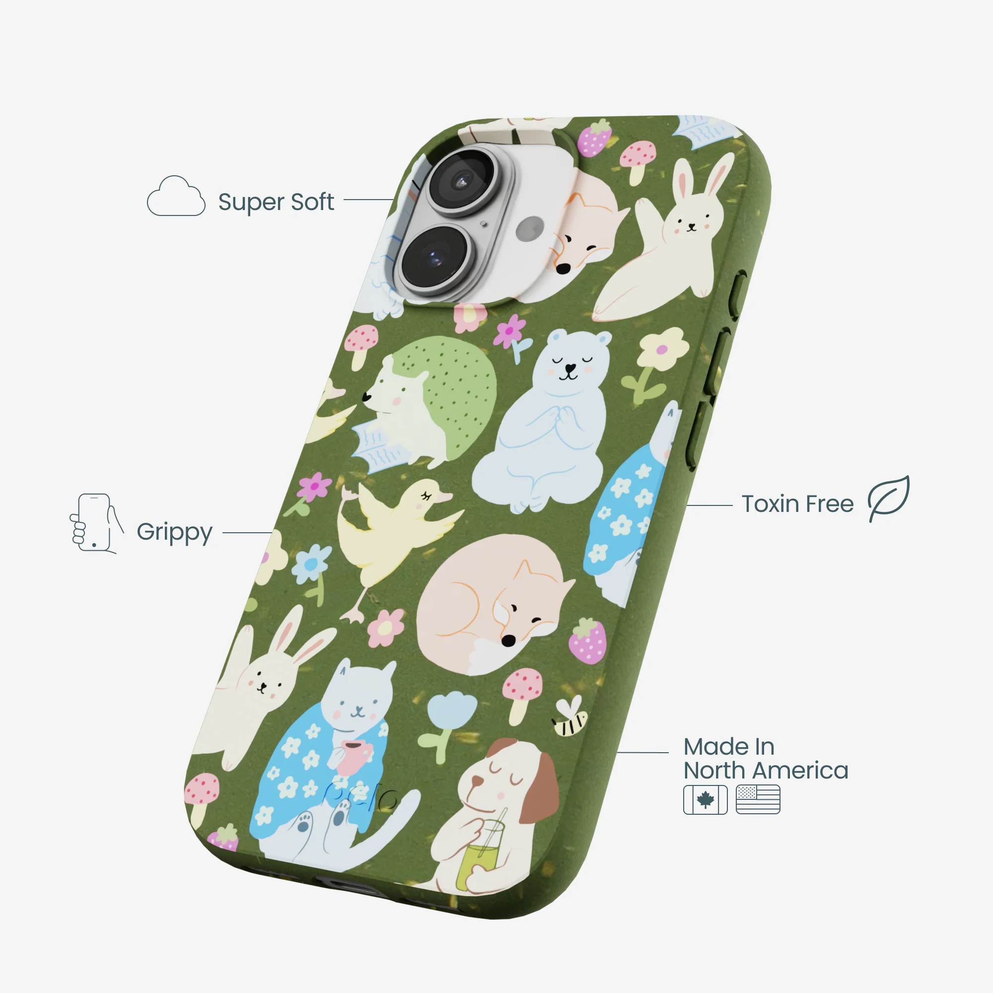 Forest Floor Wellness Creatures iPhone 17 Case - Image 4